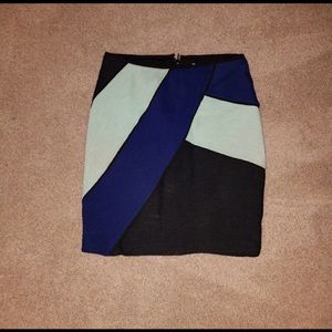 Anthropologie Maeve Colorblock Skirt